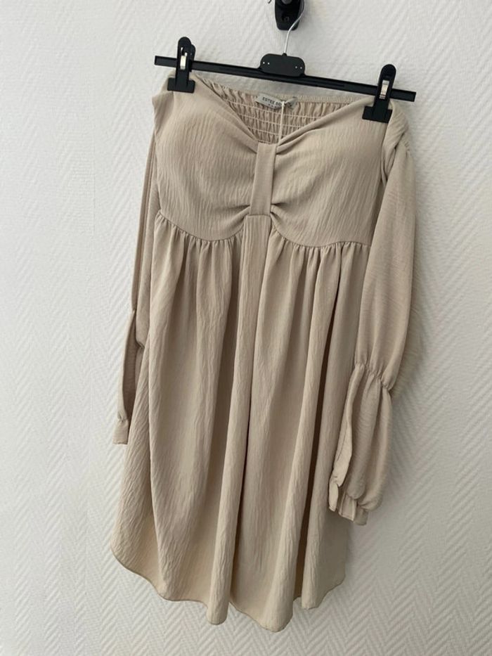 Robe beige femme