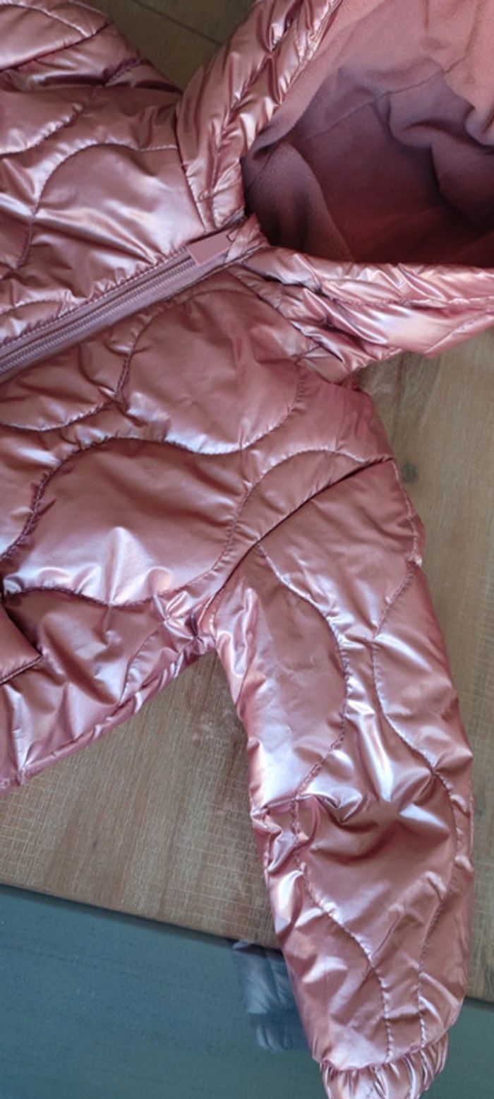 Blouson girly rose brillant 24 mois - photo numéro 2
