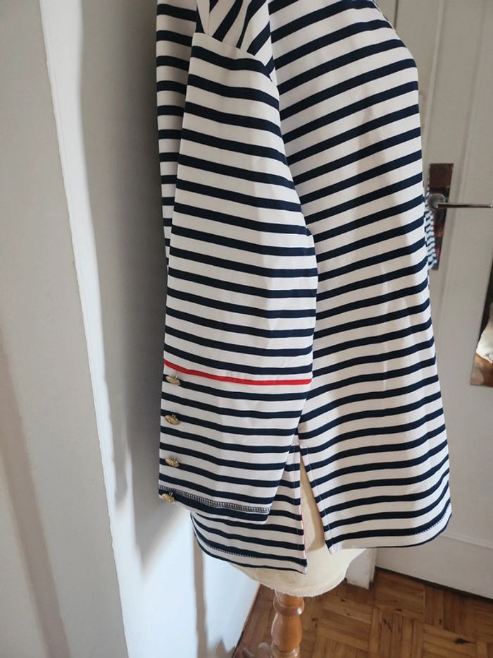 Blouse marine Zara - photo numéro 4