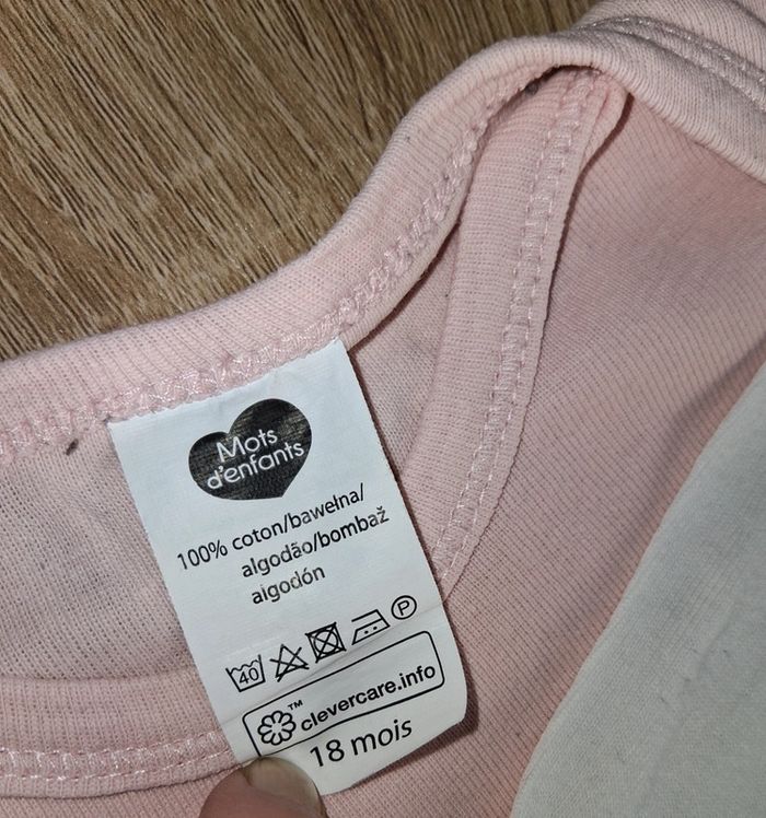 Lot de 3 bodies fille taille 18 mois - photo numéro 3