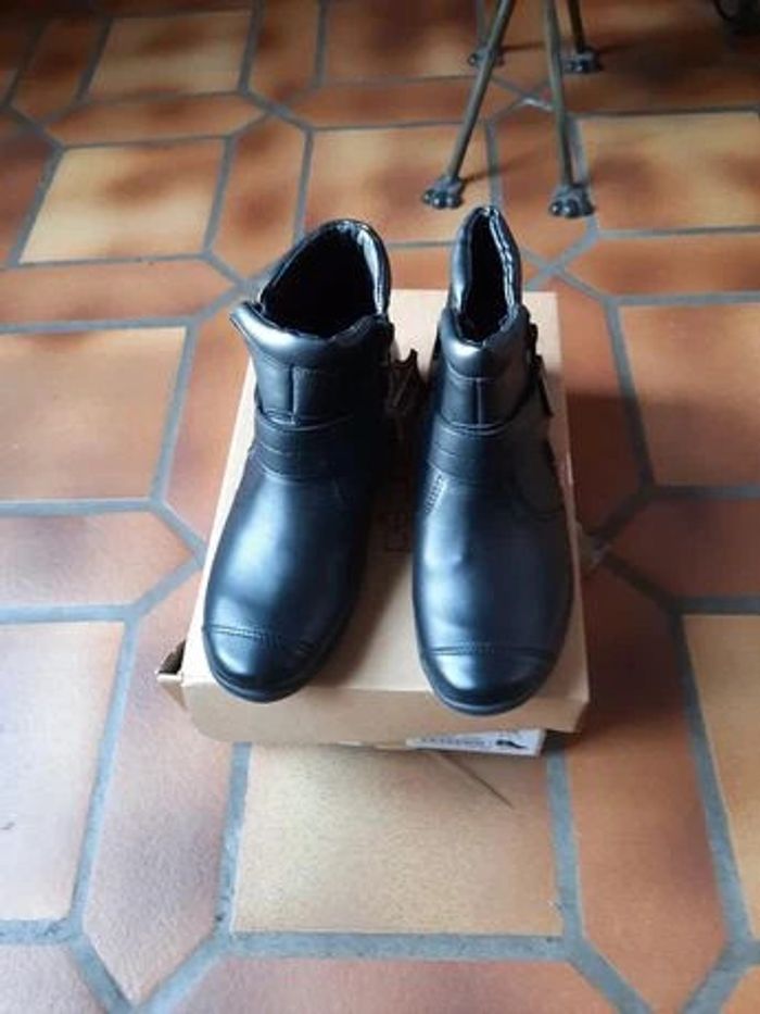 Boots cuir double zip avec aérosemelle - pointure 38 - Pédiconfort - photo numéro 5