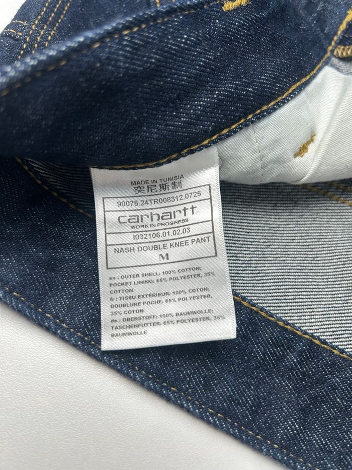 Carhartt WIP nash double Knee pant blue rinsed taille M neuf - photo numéro 10