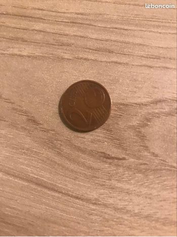 Pièce de 2 centime de 1999 très rare