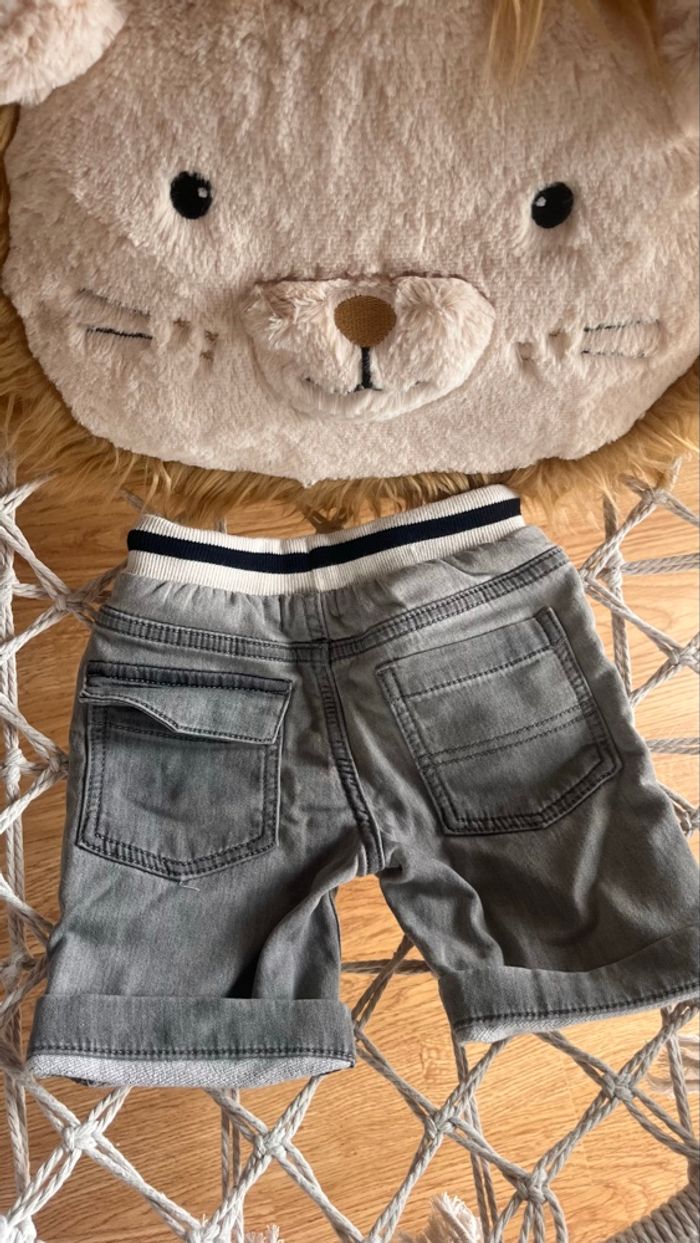 Short en jean gris 3 ans orchestra - photo numéro 2