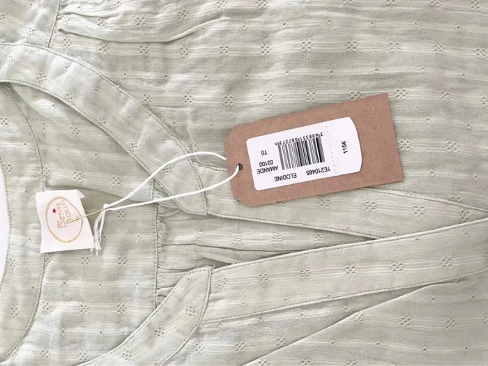 Blouse des petits hauts vert clair elodine taille 0 - photo numéro 7