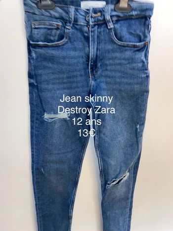 Jean skinny destroy Zara
