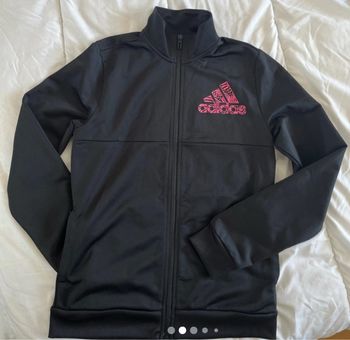 Ensemble survêt Adidas fille 13-14 ans noir & rose – quasi neuf