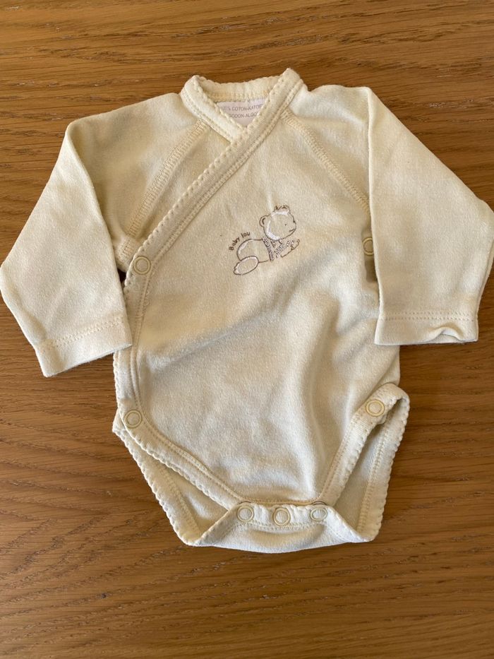 Body bébé crème Taille Naissance - photo numéro 2