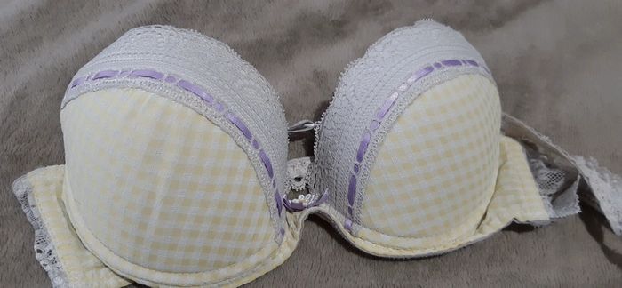 Soutien gorge jaune et lavande - photo numéro 3