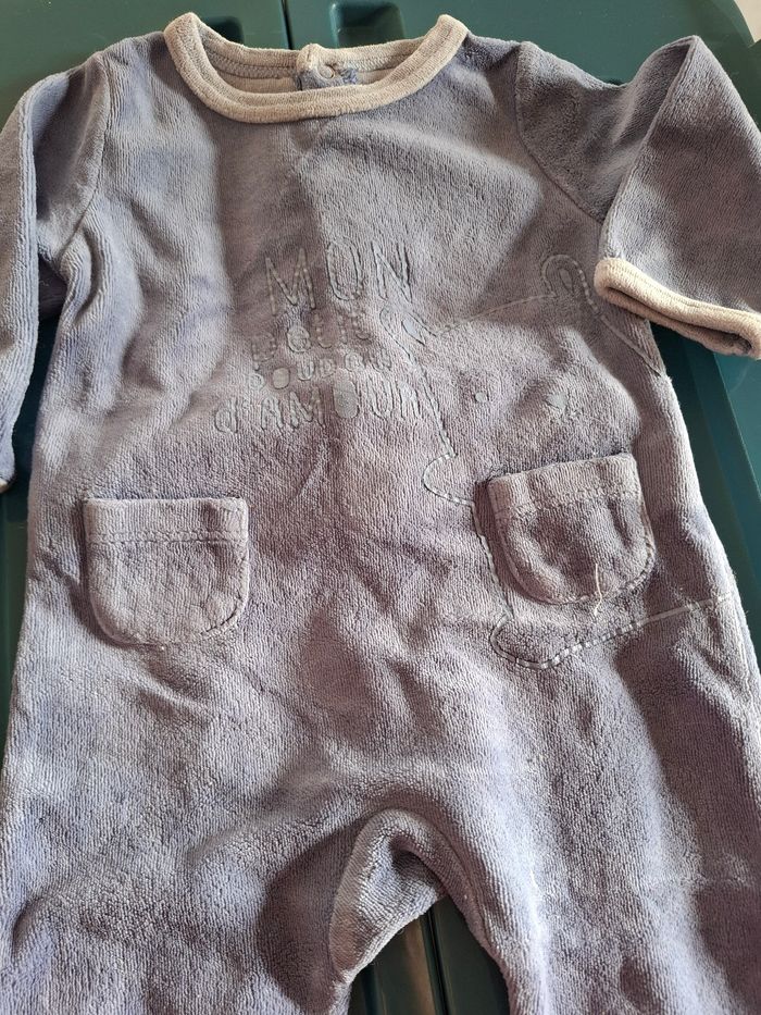 Pyjamas bleu avec motif ours - photo numéro 5