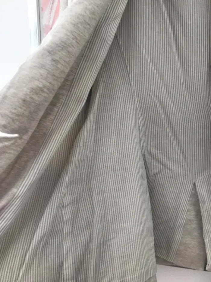 Blazer coton Zara M beige chiné - photo numéro 5