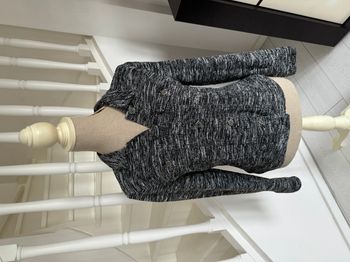 Veste Cardigan en maille Camaieu noire et blanche