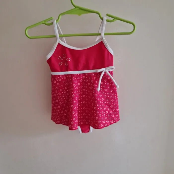 3/6 mois maillot de bain rose avec tunique
