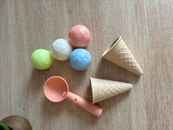 Jouet glace pour enfant boules et cornet de glace