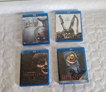 Lot Blu-ray Films Horreur Saw IV Saw VI Annabelle Mutants