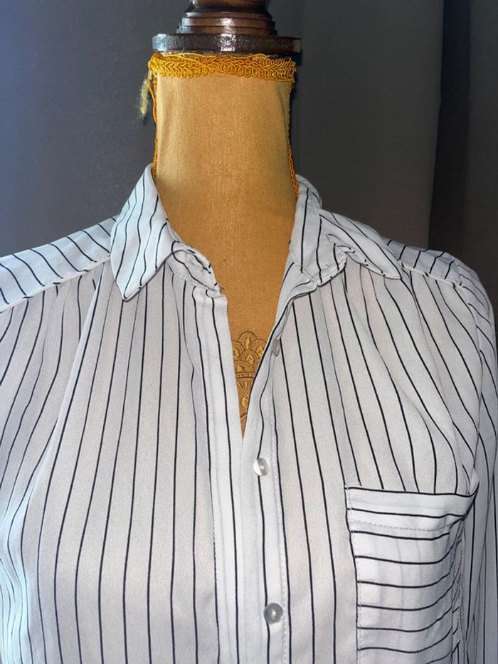 Chemise fluide rayé kiabi taille M - photo numéro 3