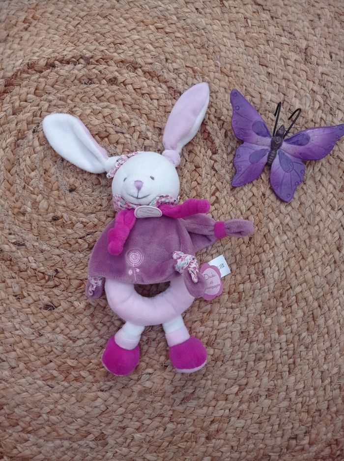 Doudou hochet lapin