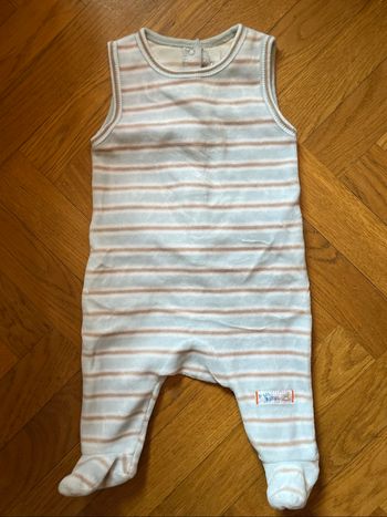 Pyjama P'tit bisou 1 mois bleu ciel