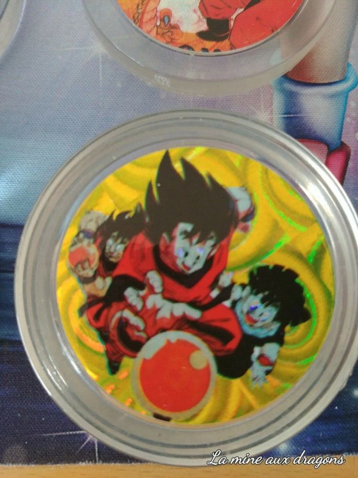 Gros Kini Pogs Goku Gohan Dragon Ball Z caps tazo menko cards carte slammer