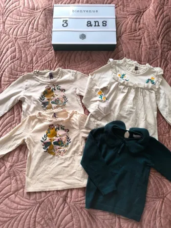 Lot tee shirt sergent major 3/4 ans