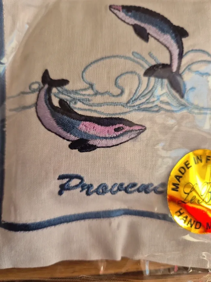 mini coussin de lavande avec broderie dauphin - photo numéro 3