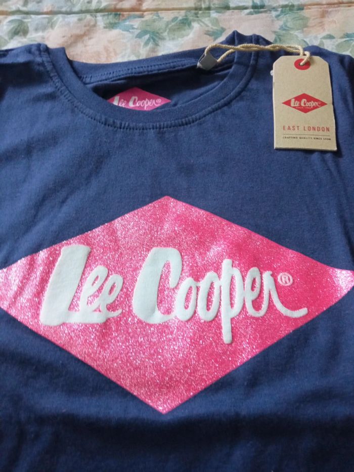 Tee-shirt marine Lee Cooper 10 ans - photo numéro 2