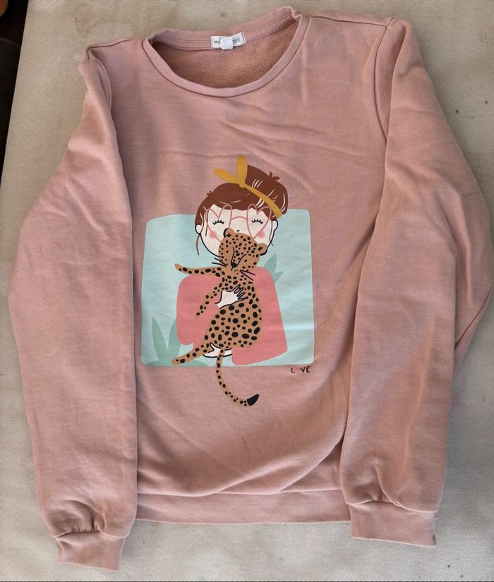 Sweat fille avec tigre 140