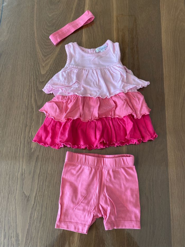 Ensemble 3 pièces été fille 1 mois kitchoun - photo numéro 1
