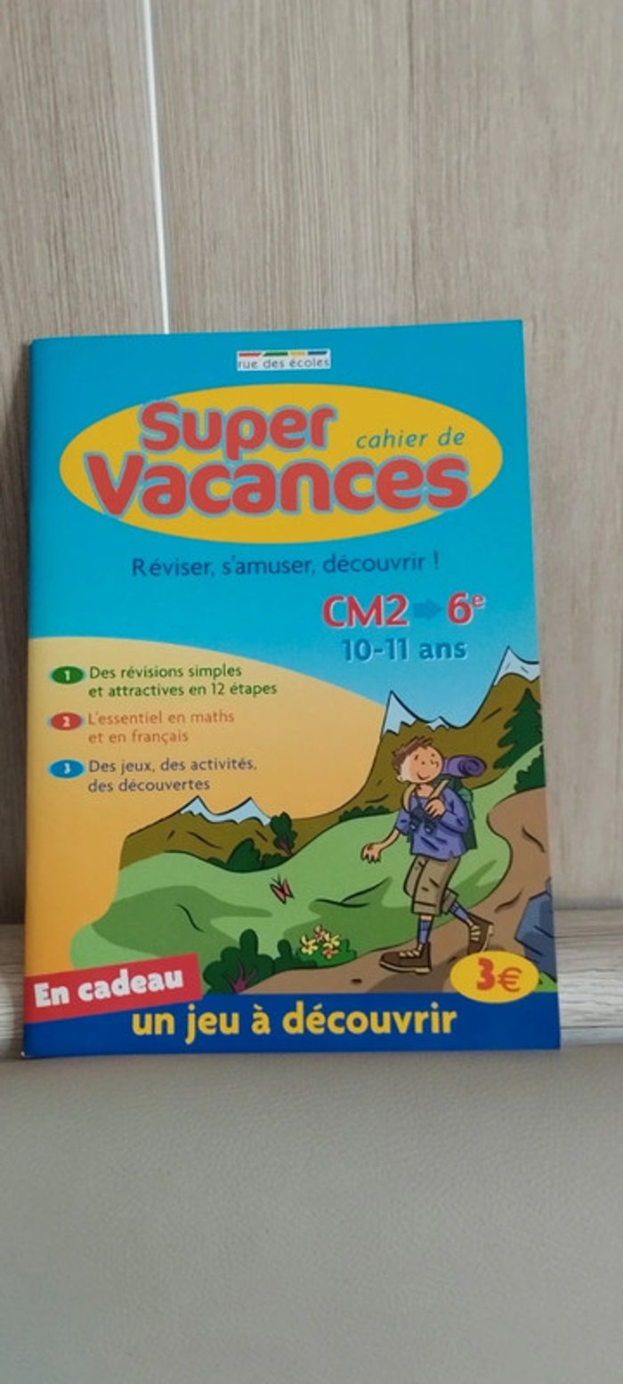 Cahier de vacances CM2-6e