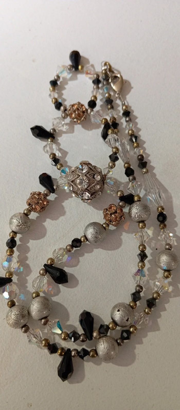Collier de perles et strass - photo numéro 6