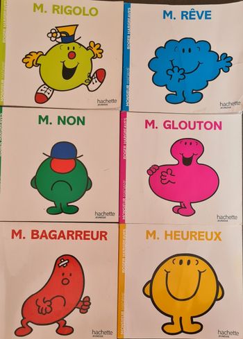6 livres collection Mme Mr