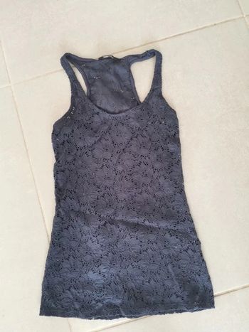 Débardeur dentelle marine Pimkie taille 34