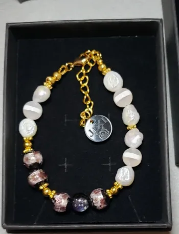 Bracelet perles d'eau douce naturelle