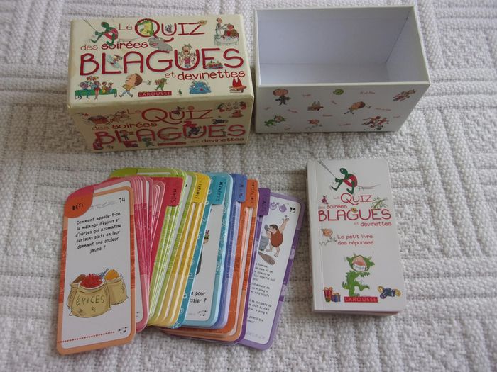 coffret "le quizz des soirées blagues et devinettes"