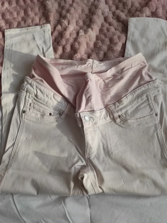 Jeans grossesse h&m t44 tbe - photo numéro 2