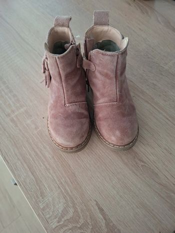Bottines rose vertbaudet 25