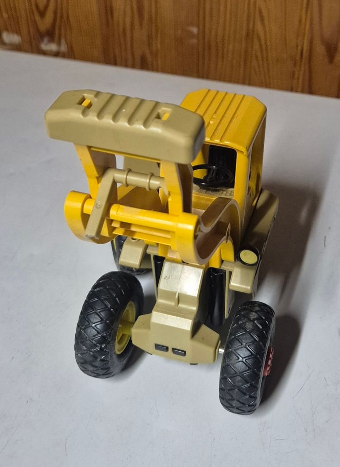 Playmobil 3458 chargeuse sur pngeu engin chantier geobra 1985 - photo numéro 2