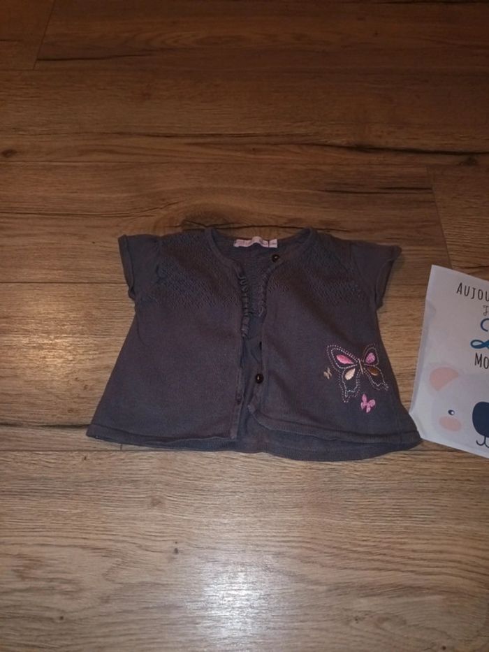 Cache cœur 24 mois papillon - photo numéro 2