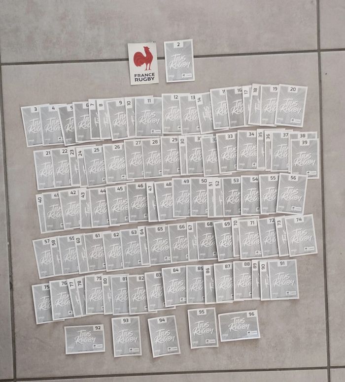Cartes panini Tous Rugby 2023 complet - photo numéro 3