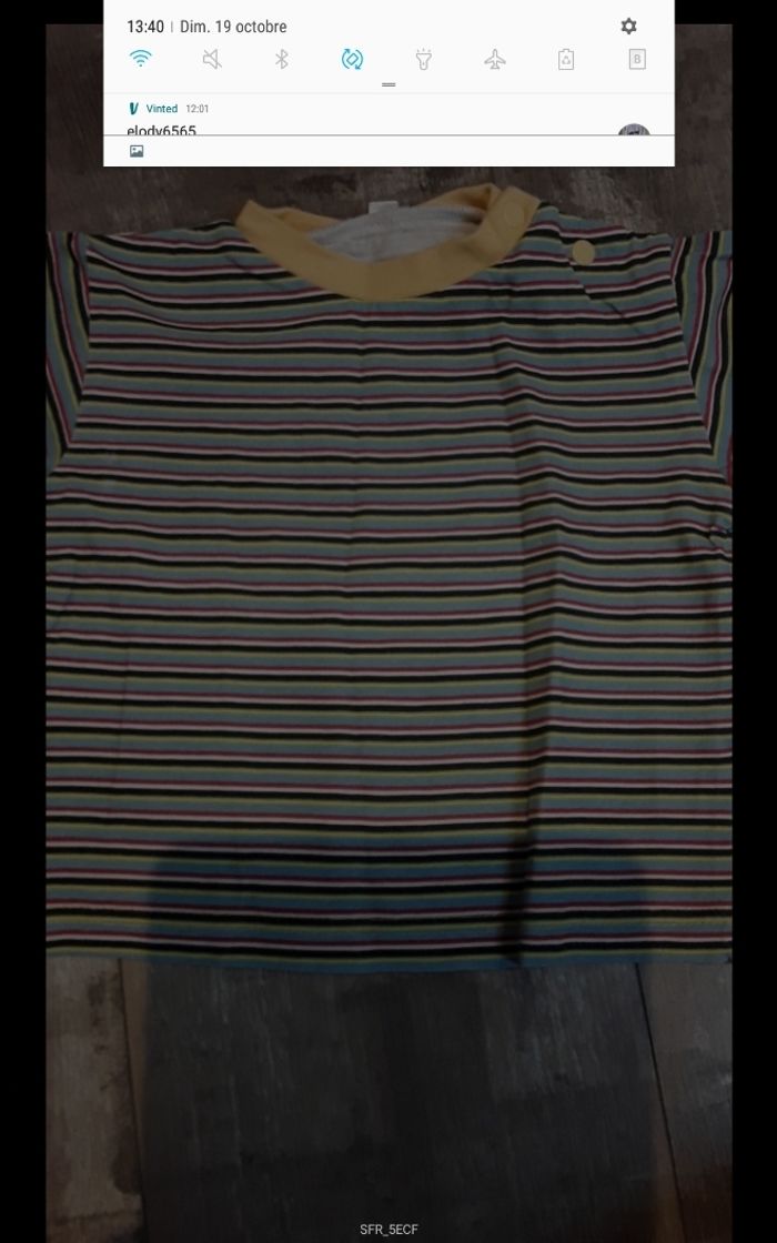 tee-shirt manche longue a rayures - photo numéro 2