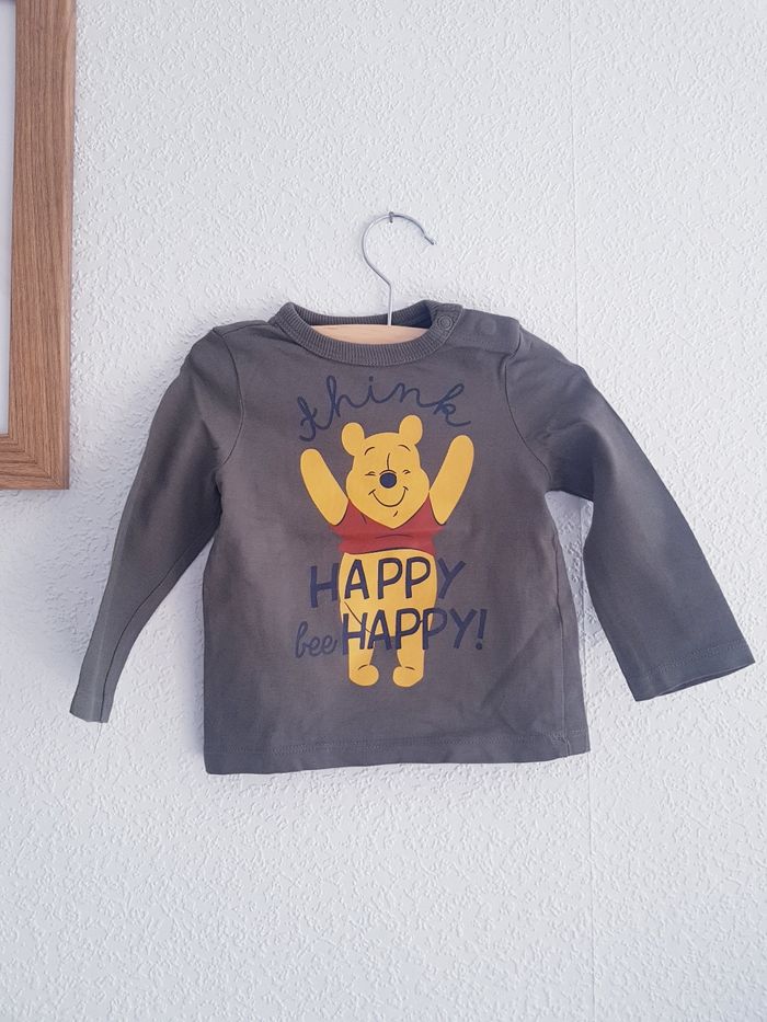 Disney Baby x C&A - Lot de 2 tee-shirts manches longues - Winnie l'ourson - Neuf ! (9 mois) - photo numéro 2