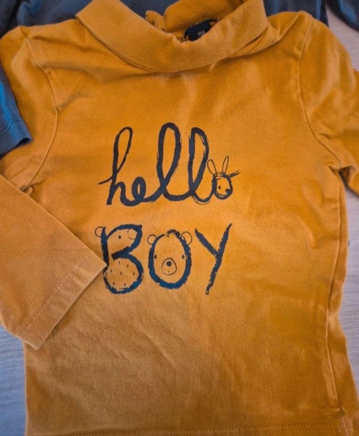 Lot de 3 sous pull taille 9 mois - photo numéro 2