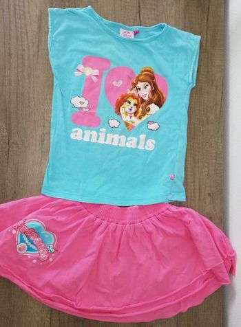 Ensemble jupe & T Shirt princesses Disney 4 / 5 ans #Fille4ans
