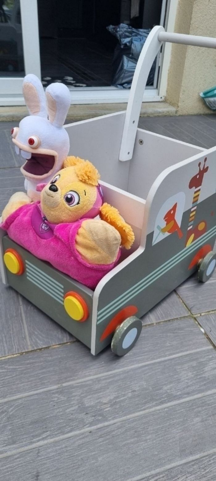 Chariot bois parfait état, rangement voiture - photo numéro 7