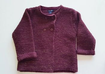 Gilet bordeaux Kiabi 9 mois