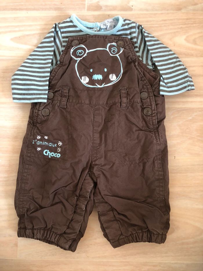 Ensemble salopette hiver & Tshirt manches longues