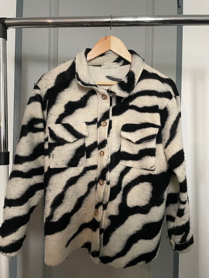 Veste zébrée chaude