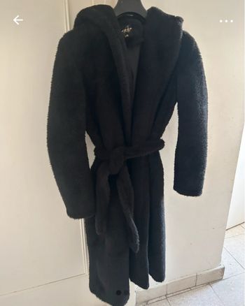 Manteau femme long noir