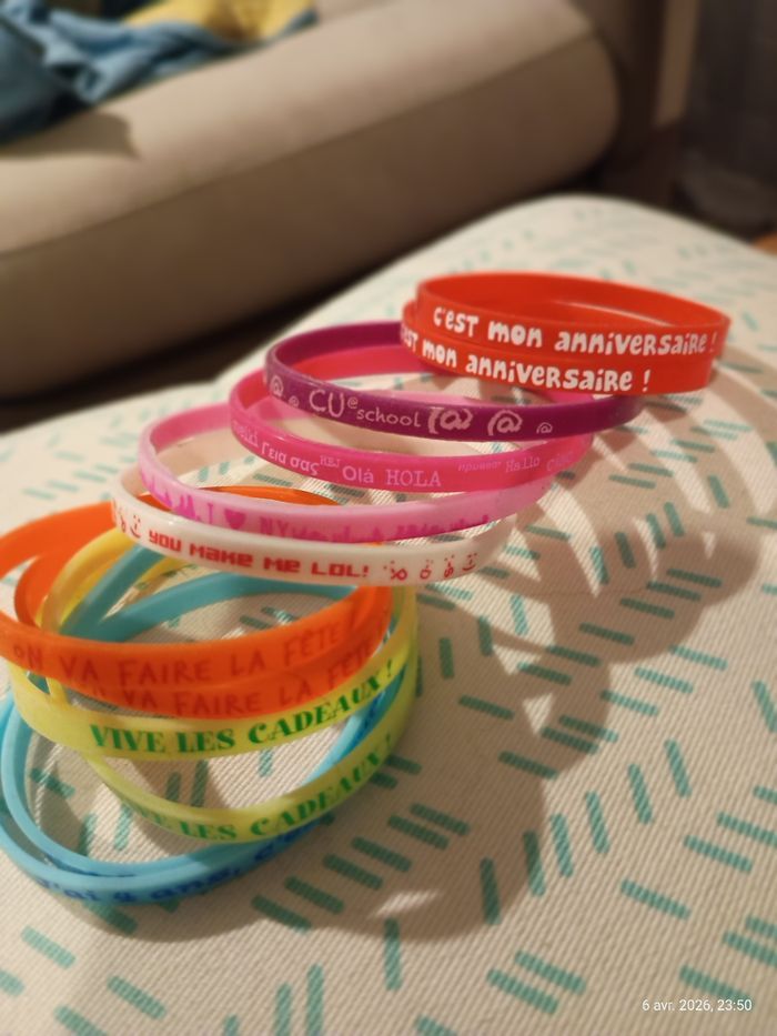 Lot 12 bracelets messages - photo numéro 6