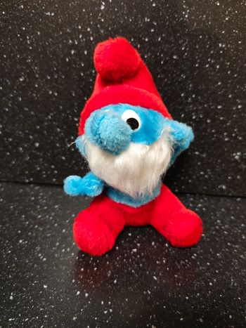 Peluche vintage grand Schtroumpfs peyo 1981